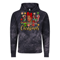 Cloud Black christmas joy black woman Vintage Hoodie - MaliasSmallBusiness