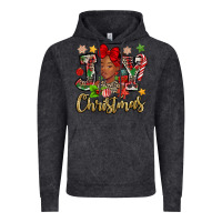 Vintage Black christmas joy black woman Vintage Hoodie - MaliasSmallBusiness
