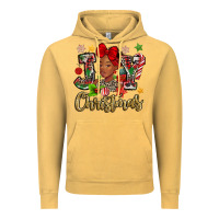 Vintage Mustard christmas joy black woman Vintage Hoodie - MaliasSmallBusiness