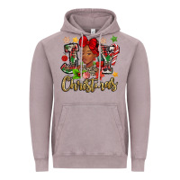 Vintage Zinc christmas joy black woman Vintage Hoodie - MaliasSmallBusiness