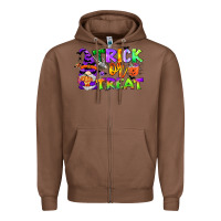 Chestnut trick or treat gnome Zipper Hoodie - CowGirlArtShop