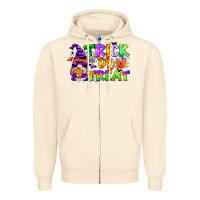 Trick Or Treat Gnome Zipper Hoodie | Teevron
