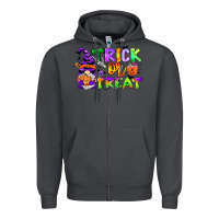 Smoke trick or treat gnome Zipper Hoodie - CowGirlArtShop