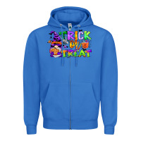 True Royal trick or treat gnome Zipper Hoodie - CowGirlArtShop