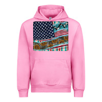 Fuchsia Pink American Flag Mouse Pad Urban Hoodie - CowhideDigitalArt