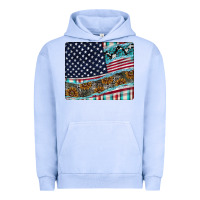 Pigment Grape Ice American Flag Mouse Pad Urban Hoodie - CowhideDigitalArt