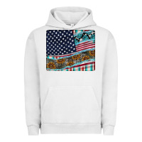 Pigment Lunar Rock American Flag Mouse Pad Urban Hoodie - CowhideDigitalArt