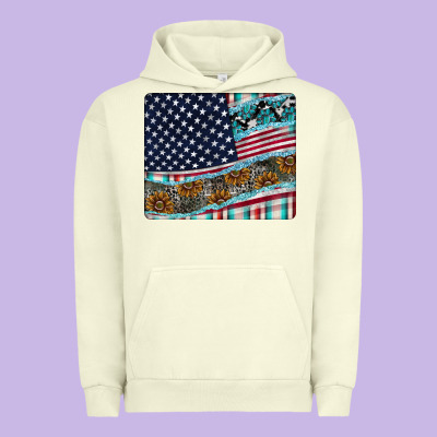 American Flag Mouse Pad Urban Hoodie Designed By Cowhidedigitalart