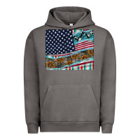 Pigment Tornado American Flag Mouse Pad Urban Hoodie - CowhideDigitalArt