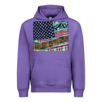 Tulip American Flag Mouse Pad Urban Hoodie - CowhideDigitalArt