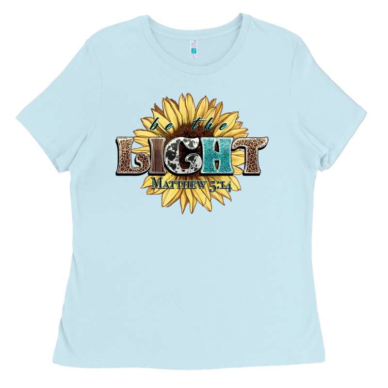 Be The Light Matthew Ladies Tee by NancyCooperArtShop | Teevron