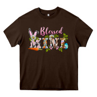 Chocolate Brown blessed mini easter Heavy Core Tee - BarkalooDesign