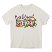 Cream blessed mini easter Heavy Core Tee - BarkalooDesign