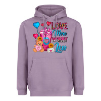 Lavender Love More Worry Less Valentines Day Cold Drink Heavyweight Hoodie - FaDigitalArtStudio