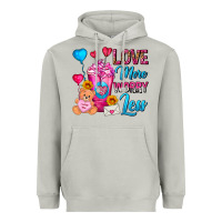 Moon Dust Love More Worry Less Valentines Day Cold Drink Heavyweight Hoodie - FaDigitalArtStudio