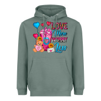 Sage Love More Worry Less Valentines Day Cold Drink Heavyweight Hoodie - FaDigitalArtStudio