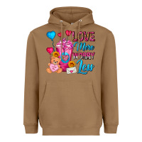 Toasted Coconut Love More Worry Less Valentines Day Cold Drink Heavyweight Hoodie - FaDigitalArtStudio