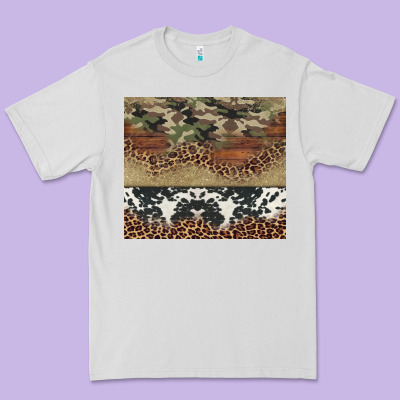 Cowhide Leopard Camouflage Premium Tee Designed By Jasminsmagicworld