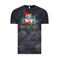 Cloud Black i want a hippopotamus for christmas Vintage Tee - MaliasSmallBusiness