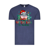 Vintage Denim i want a hippopotamus for christmas Vintage Tee - MaliasSmallBusiness