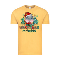 Vintage Mustard i want a hippopotamus for christmas Vintage Tee - MaliasSmallBusiness
