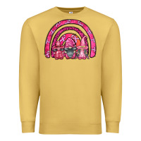 Antique Gold breast cancer rainbow gnomes Premium Sweatshirt - FaDigitalArtStudio