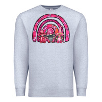 Heather Grey breast cancer rainbow gnomes Premium Sweatshirt - FaDigitalArtStudio
