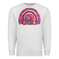 Oatmeal Heather breast cancer rainbow gnomes Premium Sweatshirt - FaDigitalArtStudio
