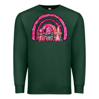Sports Green breast cancer rainbow gnomes Premium Sweatshirt - FaDigitalArtStudio