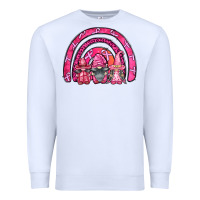 White breast cancer rainbow gnomes Premium Sweatshirt - FaDigitalArtStudio