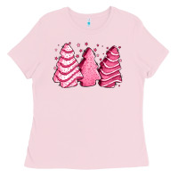 Bubblegum Pink pink Christmas cakes Ladies Tee - Jasminsmagicworld