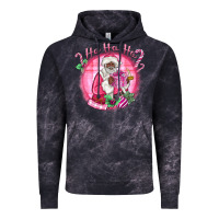 Ho Ho Ho Pink Black Santa Christmas Vintage Hoodie | Teevron
