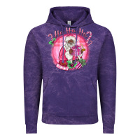 Cloud Purple ho ho ho pink black santa christmas Vintage Hoodie - MaliasSmallBusiness