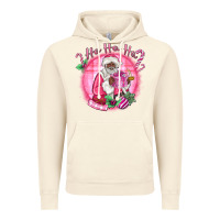 Vintage Artic ho ho ho pink black santa christmas Vintage Hoodie - MaliasSmallBusiness