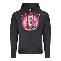 Vintage Black ho ho ho pink black santa christmas Vintage Hoodie - MaliasSmallBusiness