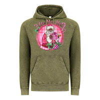 Vintage Olive ho ho ho pink black santa christmas Vintage Hoodie - MaliasSmallBusiness