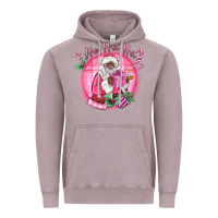 Vintage Zinc ho ho ho pink black santa christmas Vintage Hoodie - MaliasSmallBusiness