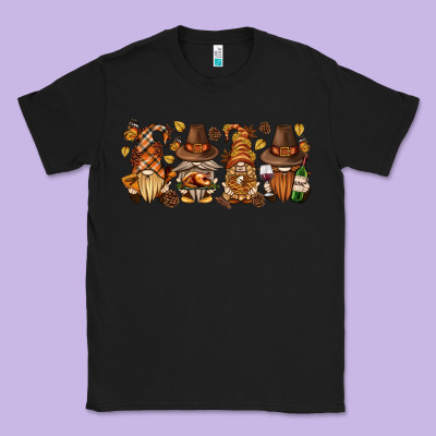 Thanksgiving Gnomies Bbs Classic Tee Designed By Bundleandbundleshop