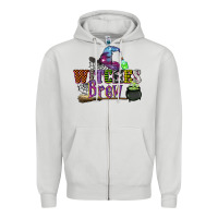 Dove Grey witches brew Zipper Hoodie - CowGirlArtShop