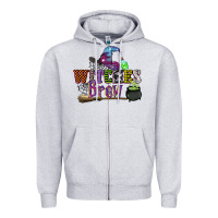 Heather Grey witches brew Zipper Hoodie - CowGirlArtShop
