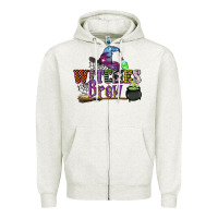 Oatmeal Heather witches brew Zipper Hoodie - CowGirlArtShop