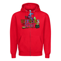 Red witches brew Zipper Hoodie - CowGirlArtShop