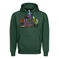 Sports Green witches brew Zipper Hoodie - CowGirlArtShop