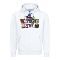 White witches brew Zipper Hoodie - CowGirlArtShop
