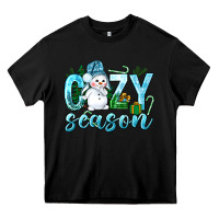 Black cozy season winter christmas Heavy Core Tee - NancyCooperArtShop