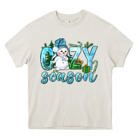 Cream cozy season winter christmas Heavy Core Tee - NancyCooperArtShop