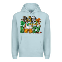 Blue Mist Bad and boozy St. Patrick's Day Premium Hoodie - CowGirlArtShop
