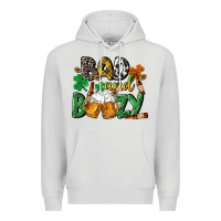 Dove Grey Bad and boozy St. Patrick's Day Premium Hoodie - CowGirlArtShop