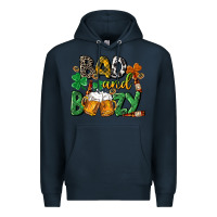 Navy Bad and boozy St. Patrick's Day Premium Hoodie - CowGirlArtShop