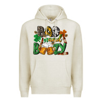Oatmeal Heather Bad and boozy St. Patrick's Day Premium Hoodie - CowGirlArtShop
